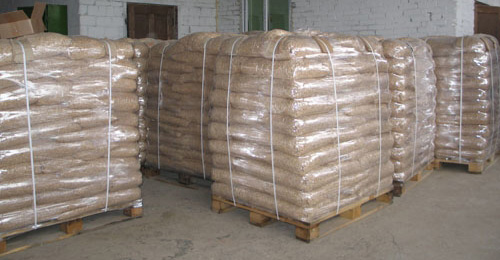 pellets fuel in bags